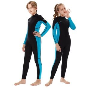 Hevto Kids Wetsuit  Toddler Youth 3/2mm Neoprene Full Wet Suits Size 2